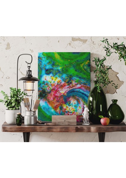 Altın Parıltılı Parlak Boyalar Soyut Dekoratif Dikey Kanvas Tablo fiyatları