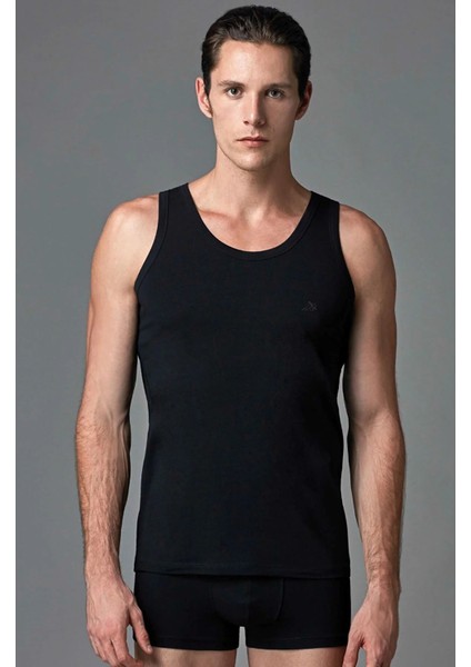 Erkek 4'lü Compact Askılı Likralı Atlet