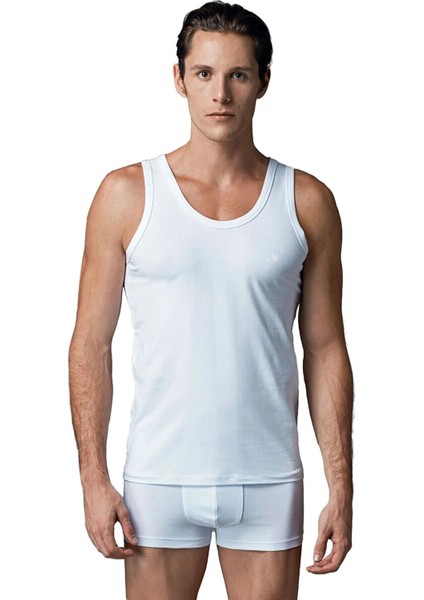 Erkek 4'lü Compact Askılı Likralı Atlet