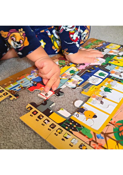 Baby Puzzle Doerkids Park Ara-Bul Yer Puzzle | Eğitici Puzzle 35 Parça modelleri