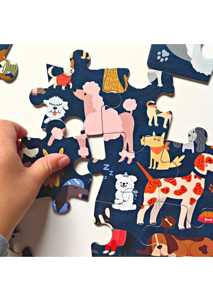 Baby Puzzle Kediler ve Köpekler Puzzle | 2 Puzzle Bir Arada 48 Parça | Cats And Dogs Puzzle 2 In 1 modelleri