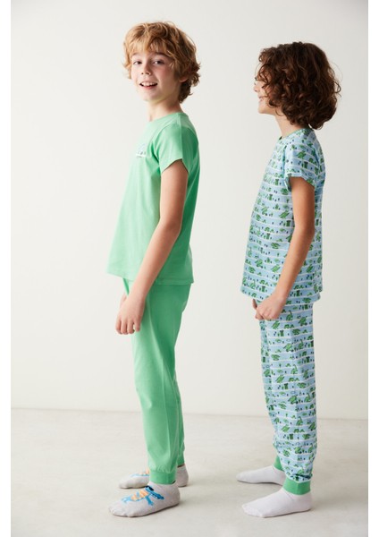 Erkek Çocuk Healthy 2li Pijama Takımı