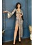 Hologram Yarasa Kollu Anvelop Crop Bluz 3