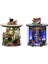 2x Dıy Minyatür Dollhouse Crafts Hediye Oyuncakları Arkadaş Doğum Günü Cadılar Bayramı Ofisi ve Bahçe (Yurt Dışından) 1