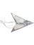 Yıldız Karton Katlanan Hologramlı Gümüş 60 cm 2