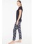 - Kadın Lacivert Battal Pijama Takımı 3885 3