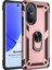 Huawei Nova 9 Se Kılıf Military Ring Holder Rose Gold 1