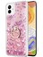 Samsung Galaxy A04 Kılıf Glitter Liquid Holder Pembe 1