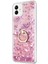 Samsung Galaxy A04 Kılıf Glitter Liquid Holder Pembe 2