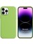 Apple iPhone 14 Pro Max Kılıf Liquid Lansman Silikon Açık Yeşil 1
