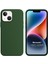 Apple iPhone 14 Kılıf Liquid Lansman Silikon Koyu Yeşil 1