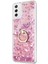 Samsung Galaxy M52 Kılıf Glitter Liquid Holder Pembe 2