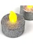 Binbir Reyon Binbirreyon Pilli Tealight Mum 4 Adetli Simli Parlak Gövde Titreyen Alevli Mum Piller Dahil 80 Saat MA057 3