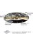 Gold Desen Cam Saat - 60 cm 4