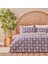 %100 Pamuk Ranforce Misa King Size Nevresim Seti Mor (240x220 cm) 1