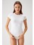 2'li Ekonomik Paket Beyaz 1005-2 Kısa Kol Basic T-Shirt / Atlet 3