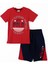 Ny Polo Baskılı Erkek Çocuk Kapri T-Shirt 2'li Takım Kırmızı 001-0001519 1