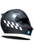 Süt Beyaz Damalı Kask Motosiklet Sticker Takımı Çınar Extreme 1