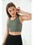 Mint Yeşili Fitilli Crop 3