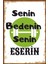 Senin Bedenin Senin Esesrin Motivasyon Retro Ahşap Poster 1