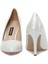 Tehay8 2pr Kırık Beyaz Kadın Topuklu Ayakkabı 5