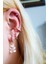 Ithal Tekli Mini Aycık Rose Gümüş Piercing Küpe 2
