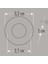 Cata 1.5W Yıldız Spot Power Ledli Satin Kasa ( Günışığı ) CT-5270SG 3