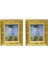 2x1: 12 Dollhouse Gold Picture Frame Minyatür Daisy Kadın Dekor Aksesuar B 2 Pcs (Yurt Dışından) 2