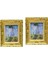 2x1: 12 Dollhouse Gold Picture Frame Minyatür Daisy Kadın Dekor Aksesuar B 2 Pcs (Yurt Dışından) 3