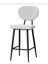 Bar Sandalyesi Ikea Kadın Tasarımı 75 cm Siyah Metal,gri Kumaş 1