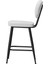Bar Sandalyesi Ikea Kadın Tasarımı 75 cm Siyah Metal,gri Kumaş 2
