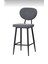 Bar Sandalyesi Ikea Kadın Tasarımı 75 cm Siyah Metal,gri Kumaş 1