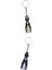 2x Flippers Anahtar Zincirli Tutucu Anahtar Key Zinciri Sarı+Siyah (Yurt Dışından) 1