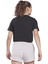 Bisiklet Yaka Düz Siyah Kadın T-Shirt HB2276 Rı Bl Crop Tee 2
