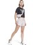 Bisiklet Yaka Düz Siyah Kadın T-Shirt HB2276 Rı Bl Crop Tee 5
