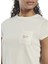 Bisiklet Yaka Düz Beyaz Kadın T-Shirt HK6797 Rı Tee 2