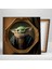 Star Wars Yoda Ahşap Süslü Fotoğraf Çerçevesi Dekoratif Kanvas Tablo 2