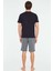 - Erkek Lacivert T-Shirt Şort Takımı 3