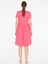 - Kadın Fuşya V Yaka Elbise 3