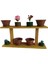 Ahşap Çam Ağacı Saksılık Çiçeklik Duvar Çiçekliği 60 x 28 cm M2 5