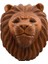 Maun Ağacı Aslan Kafası El Yapımı Duvar Dekoru Biblo 40CM 1