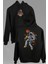 Uzayda Satürn Gezegeni Basketbol Astronot Ön ve Arka Baskılı Sweatshirt Unisex Kapüşonlu Hoodie 1