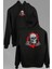 Powell Peralta Skull Kuru Kafa Skeleton Mavi Göz Ön ve Arka Baskılı Sweatshirt Unisex Kapüşonlu Hoodie 1