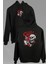 Drink Coffee Skull Kahve Funny Eğlence Ön ve Arka Baskılı Sweatshirt Unisex Kapüşonlu Hoodie 3