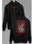 The Misfits Punk Rock Death Comes Ripping Ön ve Arka Baskılı Sweatshirt Unisex Kapüşonlu Hoodie 3