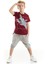Uçak Erkek Çocuk T-Shirt Baggy Kapri Takım 1