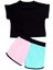 Renkli Yıldız Kız Çocuk T-shirt Şort Takım 4