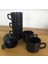 8 cm Stackable Çay Fincanı Siyah 6'lı 1