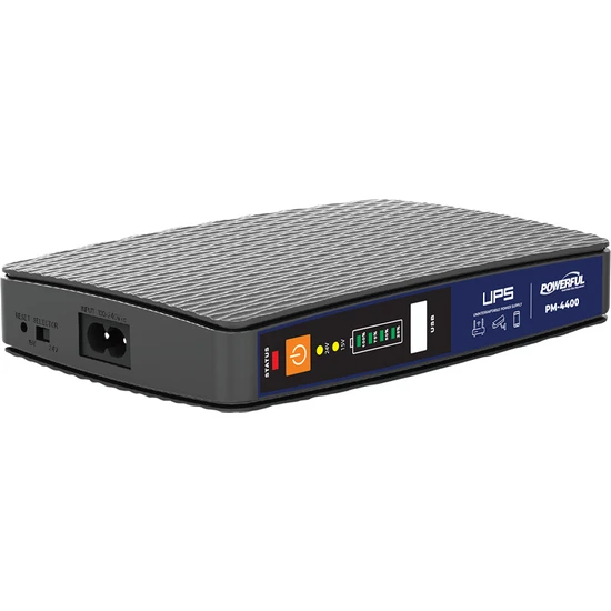 Powerful PM-4400 8000 mAH Lityum Pil Modem Ups Kesintisiz Güç Kaynağı ( 5-6 saat beslemeli )