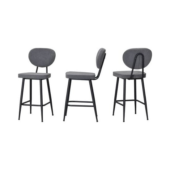 J&S Quality Bar Sandalyesi Ikea Kadın Tasarımı 75 cm Siyah Fiyatı